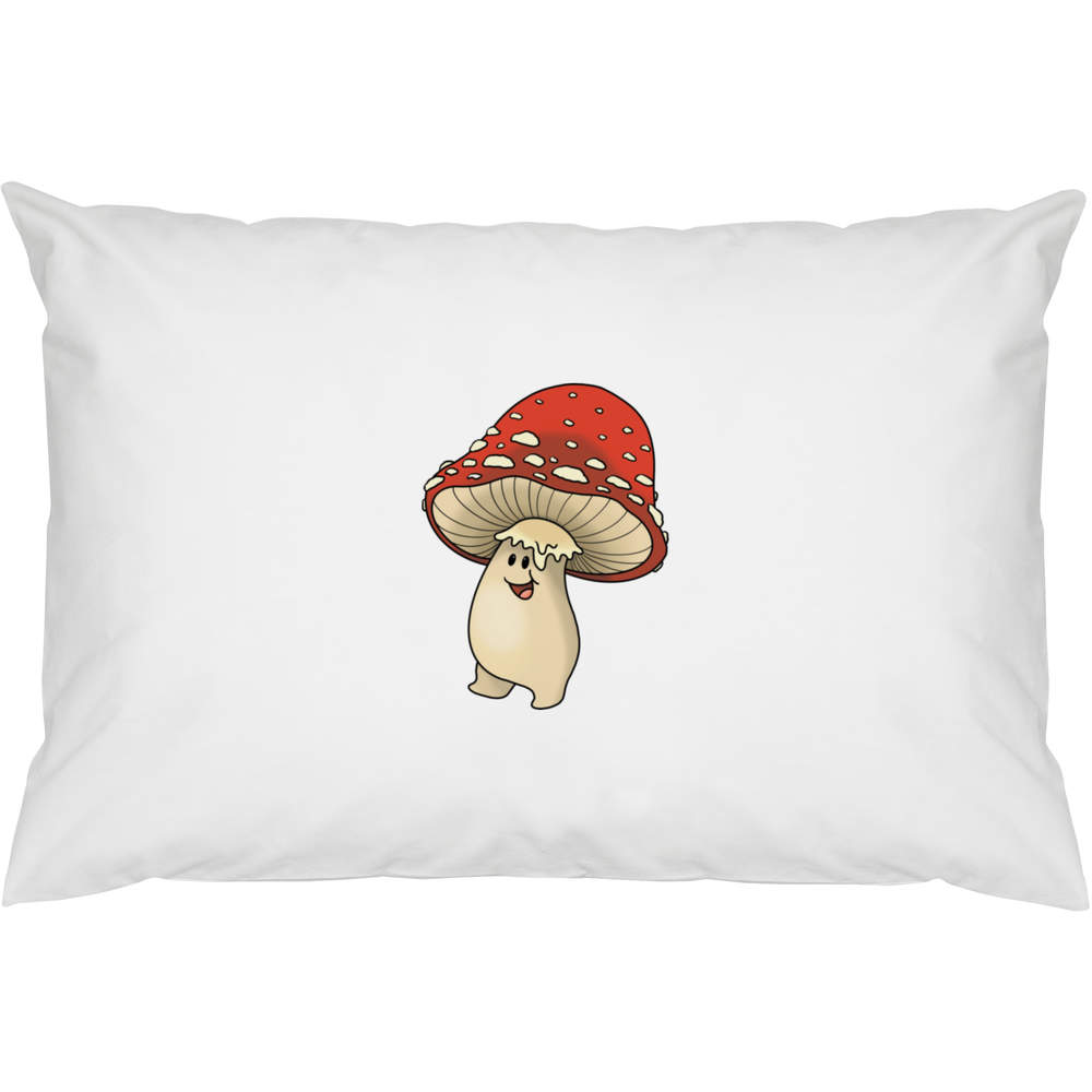 2 x 'Toadstool Character' Cotton Pillow Cases (PW00036551)
