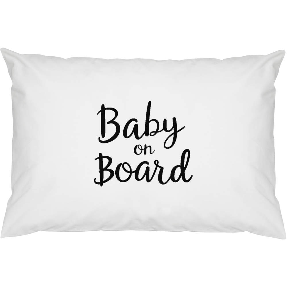 2 x 'Baby On Board' Cotton Pillow Cases (PW00039065)