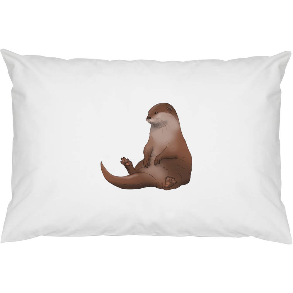 2 x 'Chubby Otter' Cotton Pillow Cases (PW00039243)
