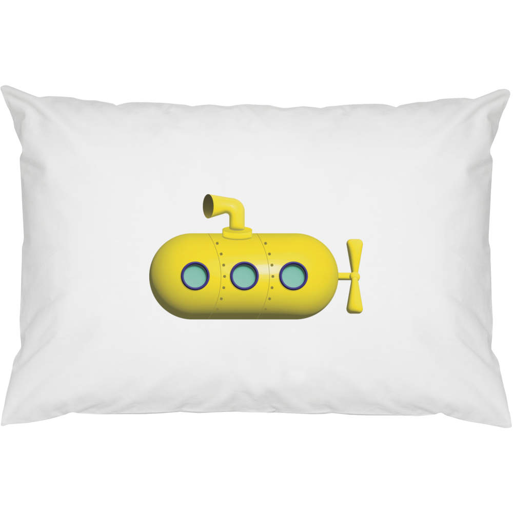 2 x 'Yellow Submarine' Cotton Pillow Cases (PW00039996)