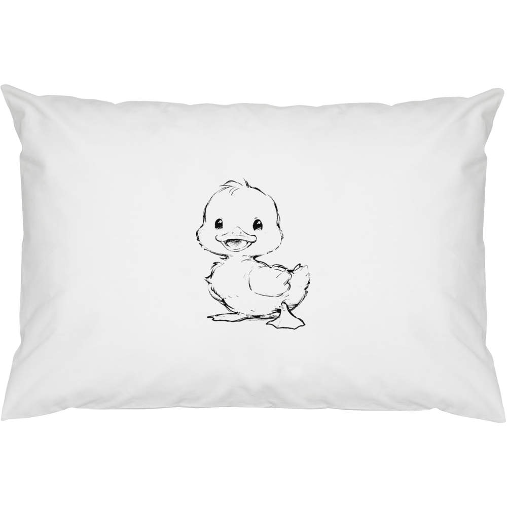 2 x 'Cute Baby Duck Standing' Cotton Pillow Cases (PW00041389)