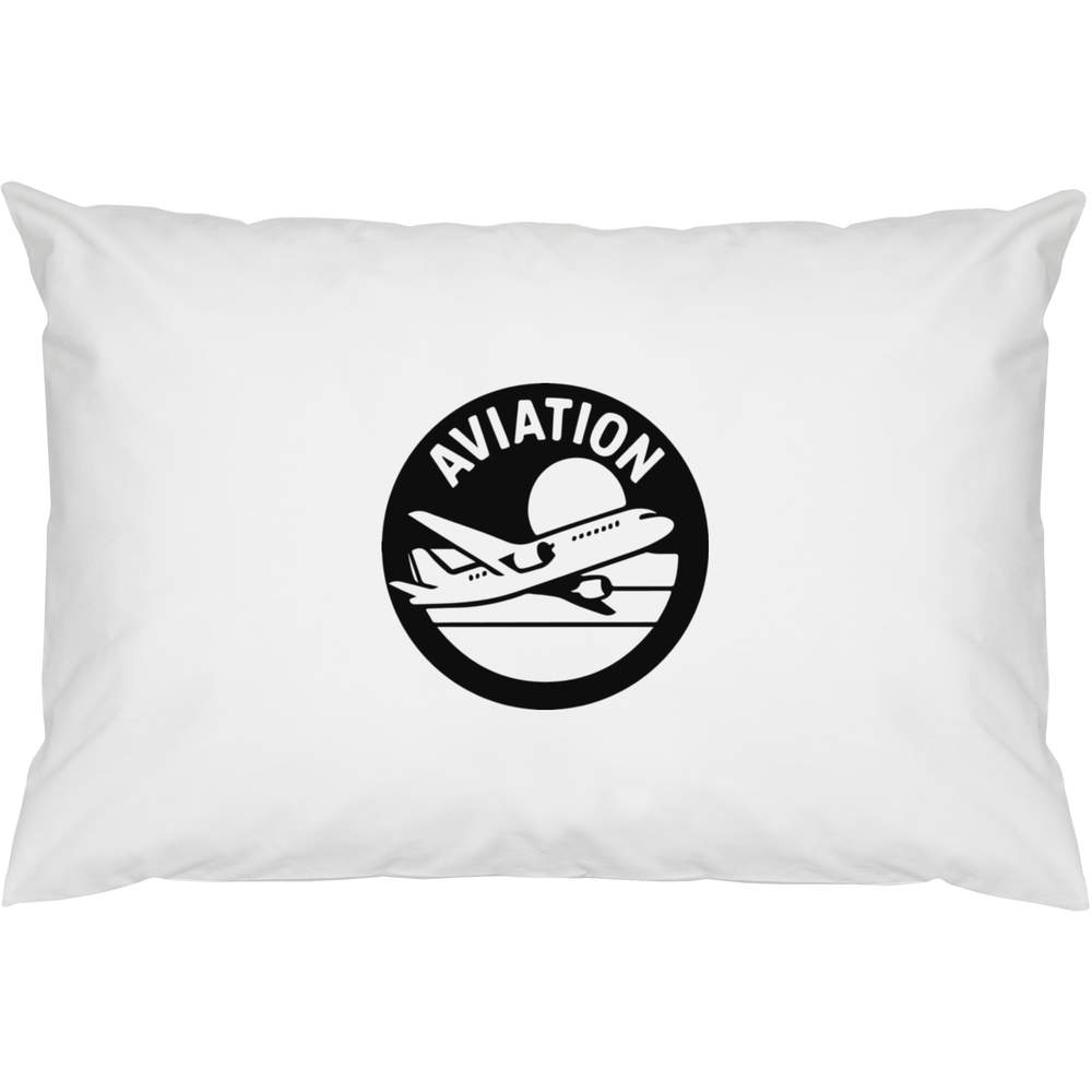 2 x 'Aviation Motif' Cotton Pillow Cases (PW00043482)