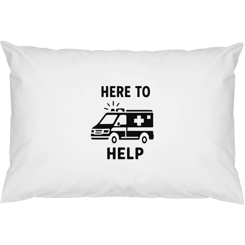 2 x 'Here to Help Vehicle' Cotton Pillow Cases (PW00044182)