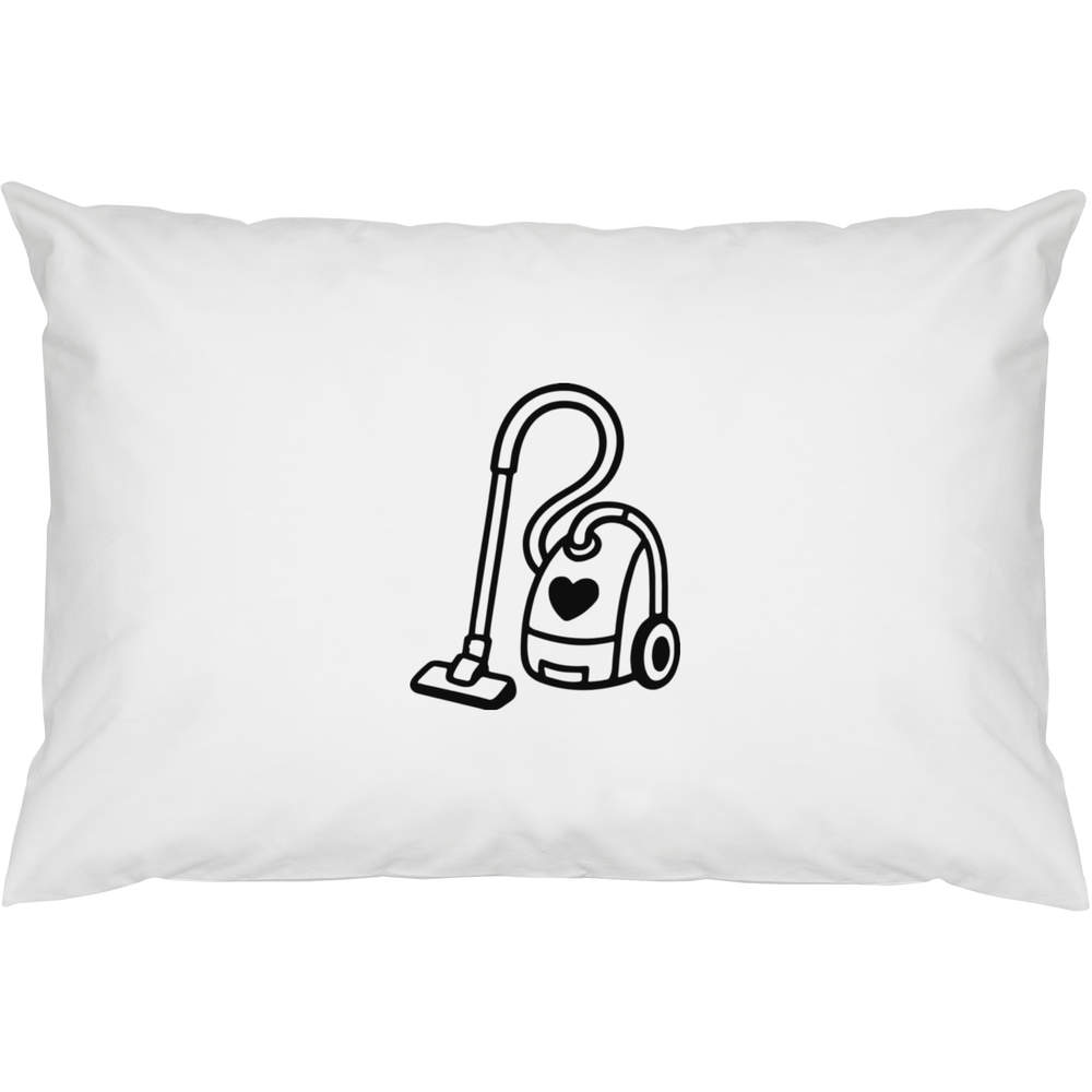 2 x 'I Love Vacuuming' Cotton Pillow Cases (PW00044339)