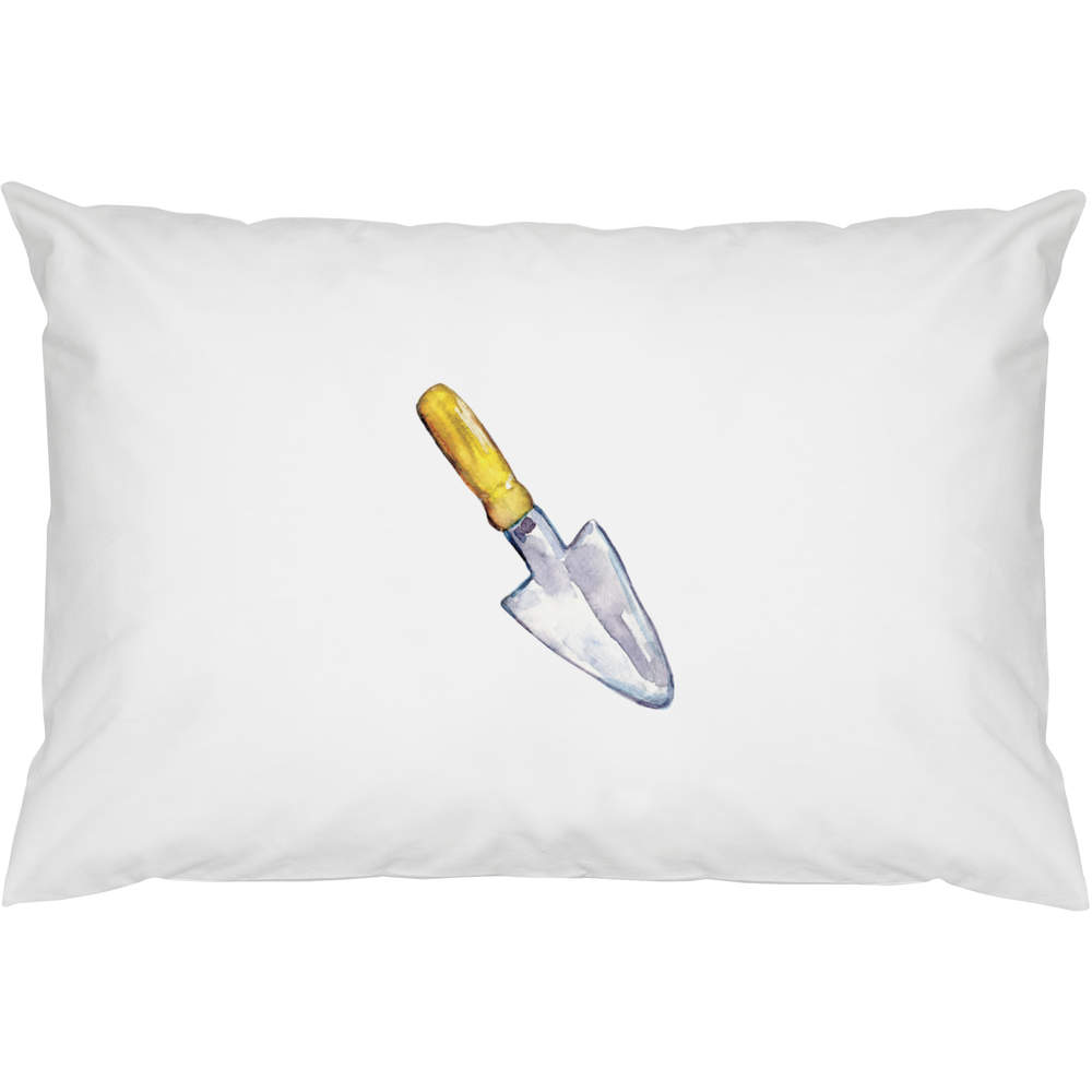 2 x 'Garden Trowel Watercolor Illustration' Cotton Pillow Cases (PW00045282)
