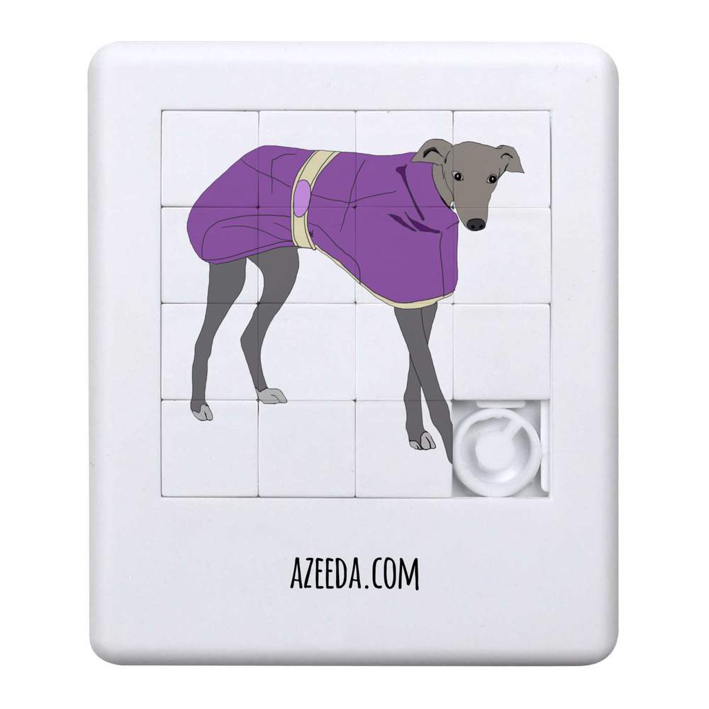 'Greyhound With Coat' Sliding Puzzle (PZ00011749)