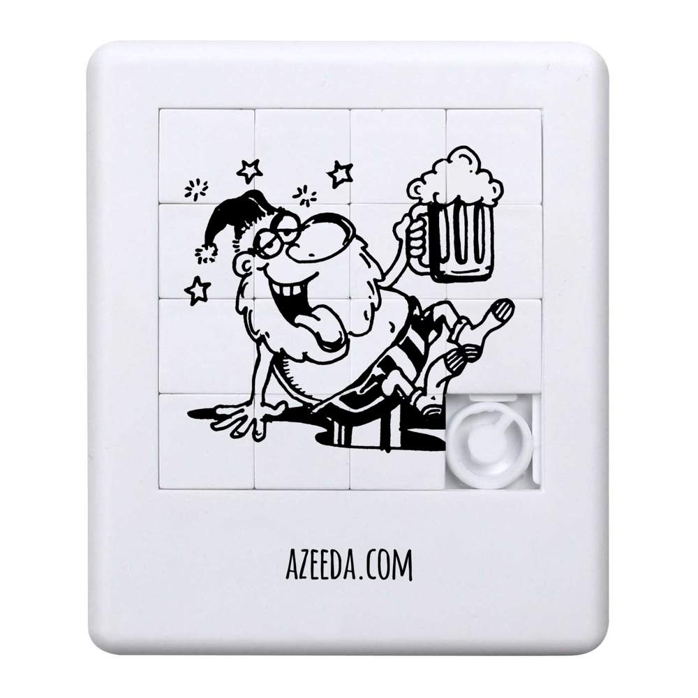 'Santa With Beer' Sliding Puzzle (PZ00013254)