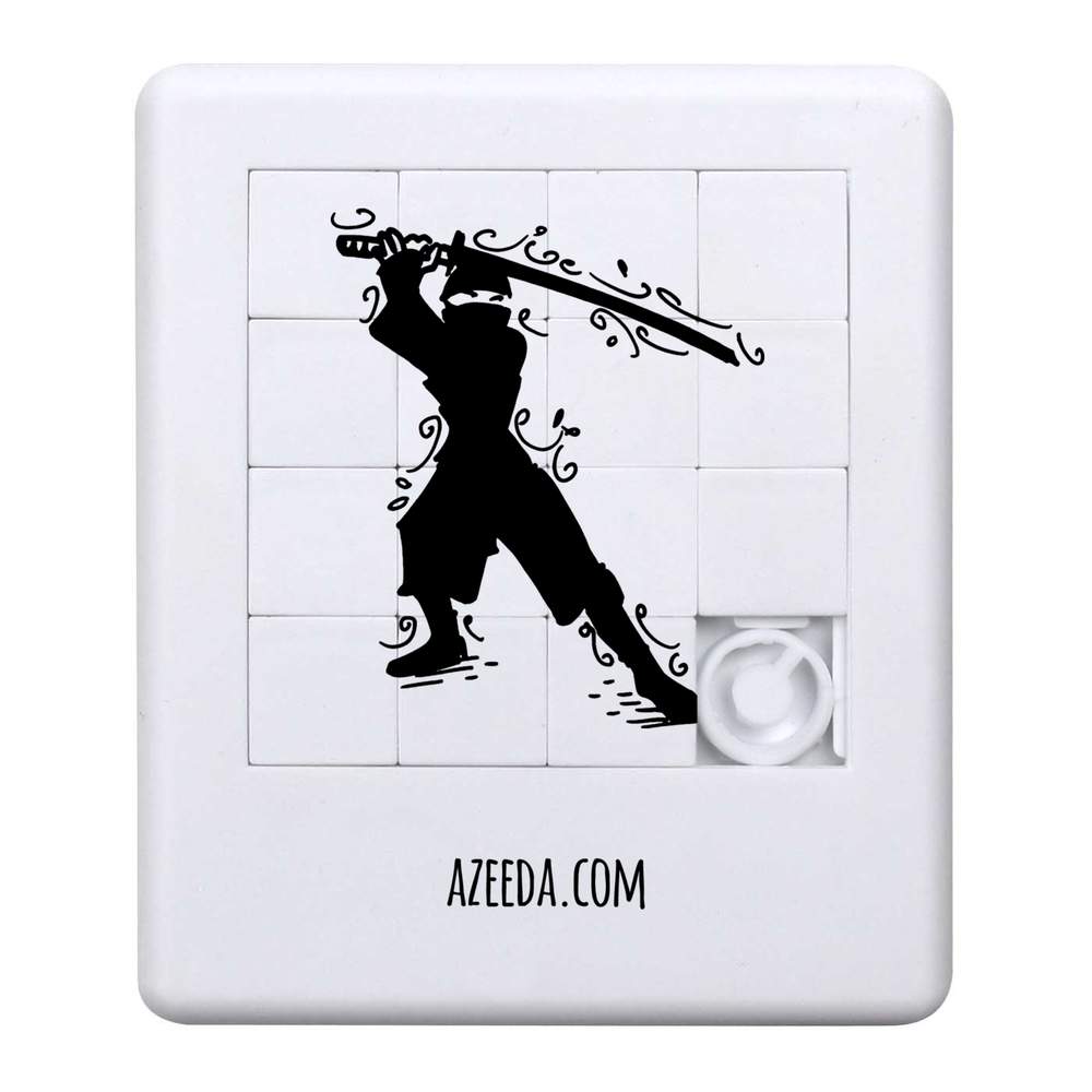 'Ninja' Sliding Puzzle - 90mm - Pocket Brain Teaser / Fidget Game for Party Bags, Travel and Gifts (PZ00015541)