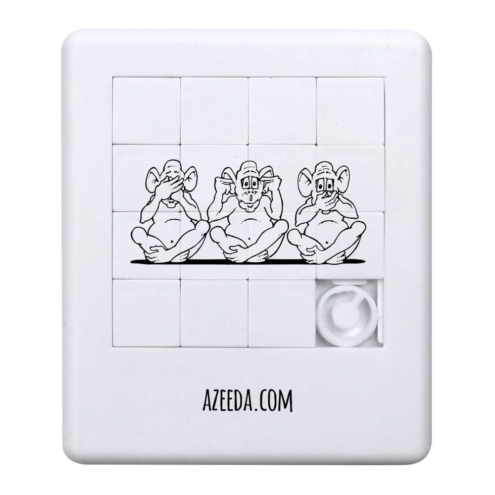 'Three Wise Monkeys' Sliding Puzzle (PZ00016430)