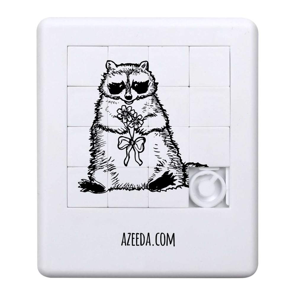 'Raccoon with Flower' Sliding Puzzle (PZ00020169)