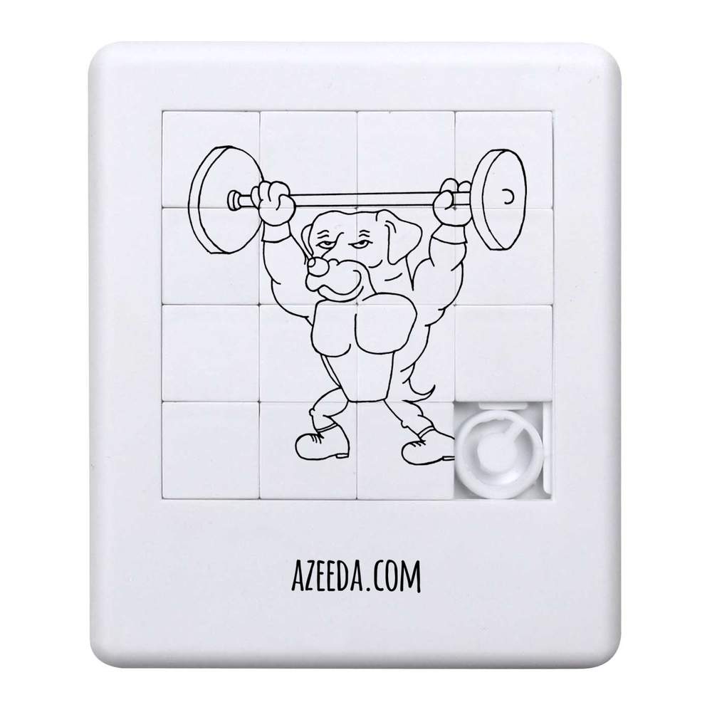 'Weightlifting Dog' Sliding Puzzle (PZ00020285)