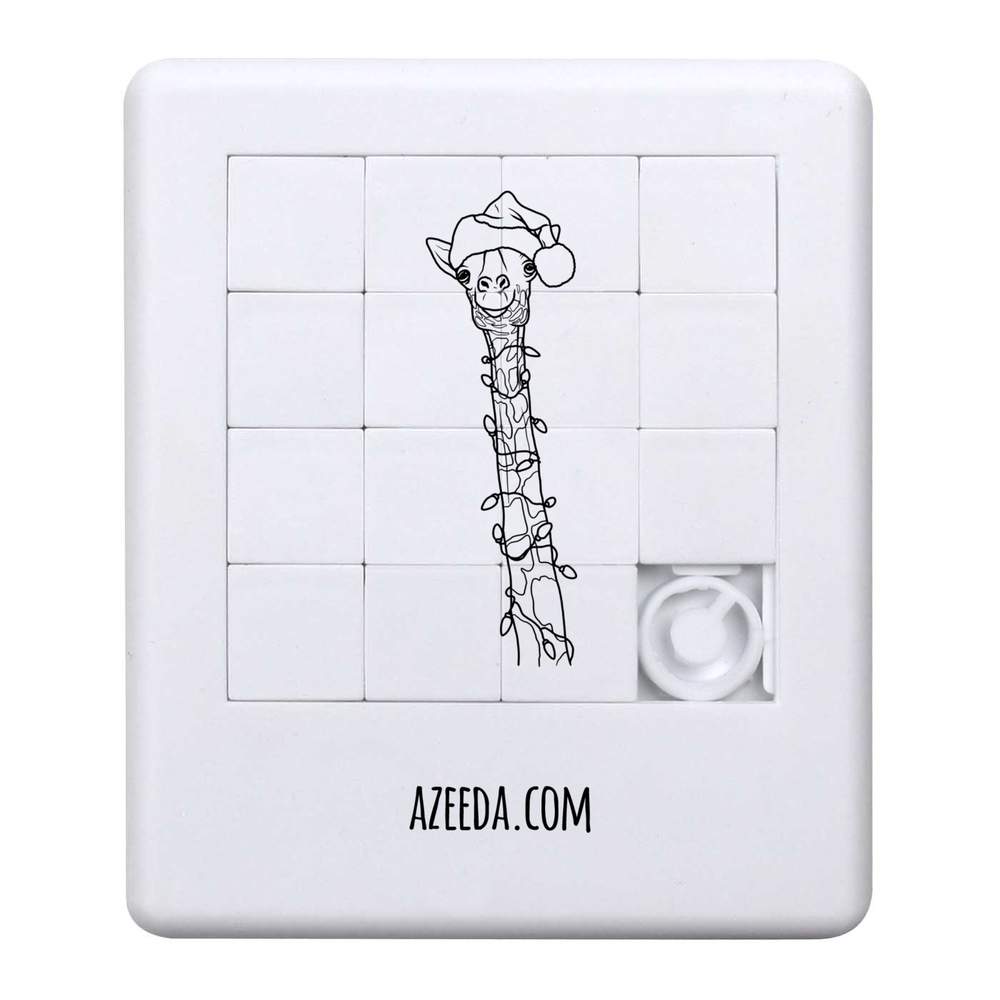 'Christmas Giraffe' Sliding Puzzle (PZ00020439)