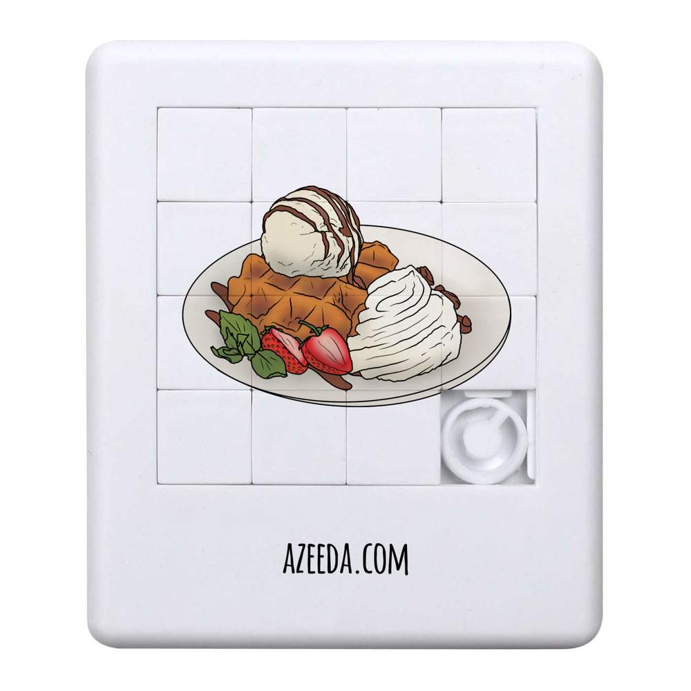 'Belgian Waffle Dessert' Sliding Puzzle (PZ00023748)