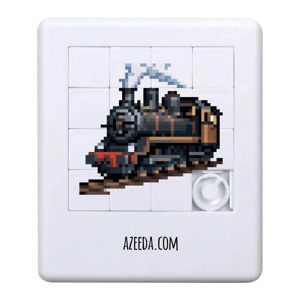'Steam-powered Locomotive Train Pixel Art ' Sliding Puzzle (PZ00027648)