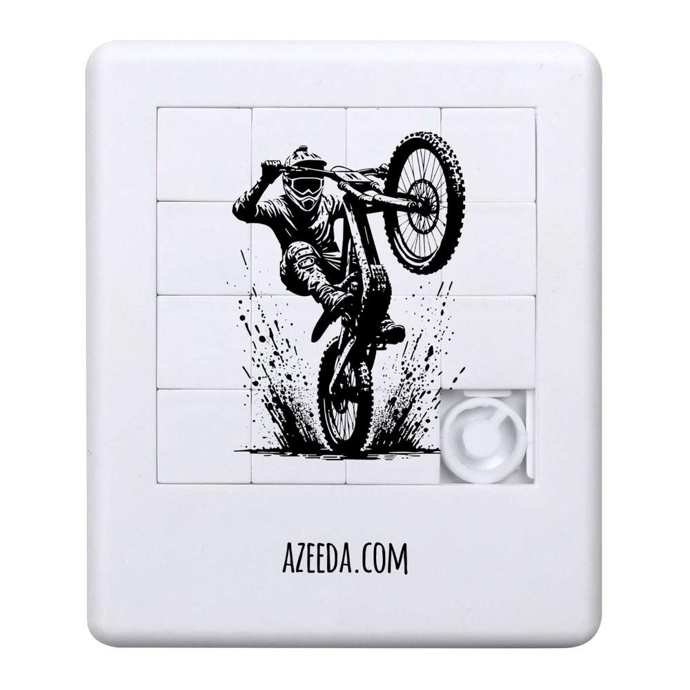 'Muddy Mountain Bike Wheelie' Sliding Puzzle (PZ00031600)