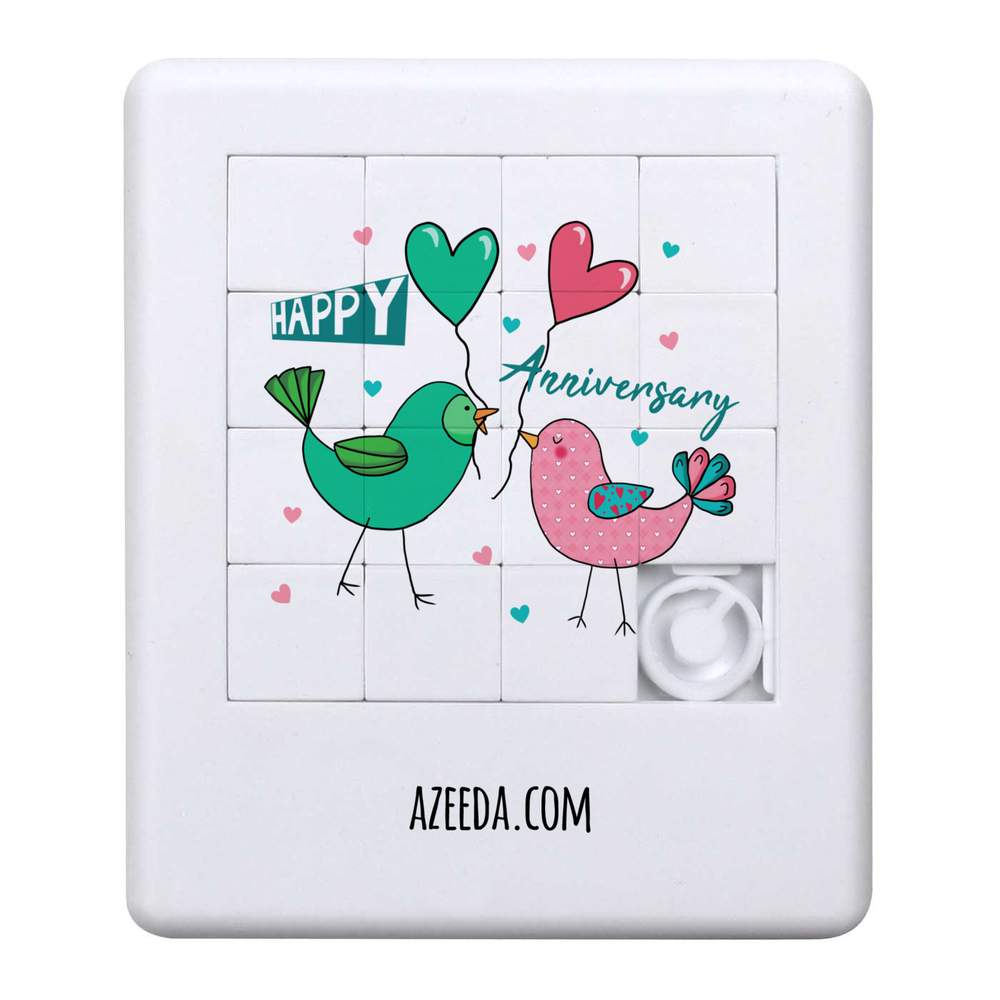 'Anniversary Lovebirds' Sliding Puzzle (PZ00033175)