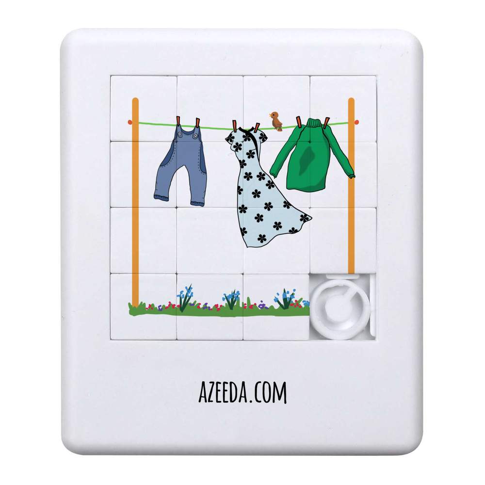 'Washing Line With Clothes' Sliding Puzzle (PZ00034865)