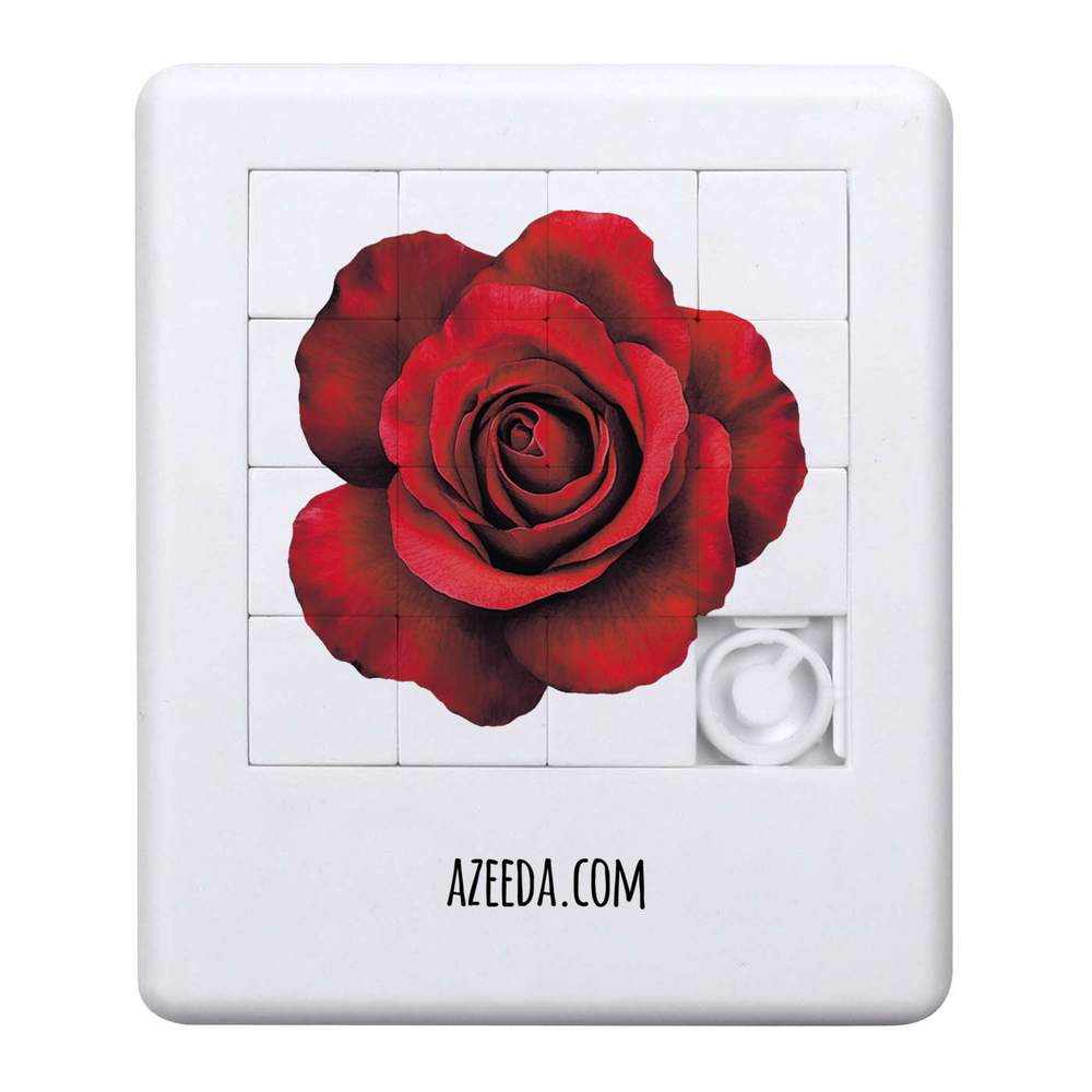 'Red Rose Top View' Sliding Puzzle (PZ00034994)