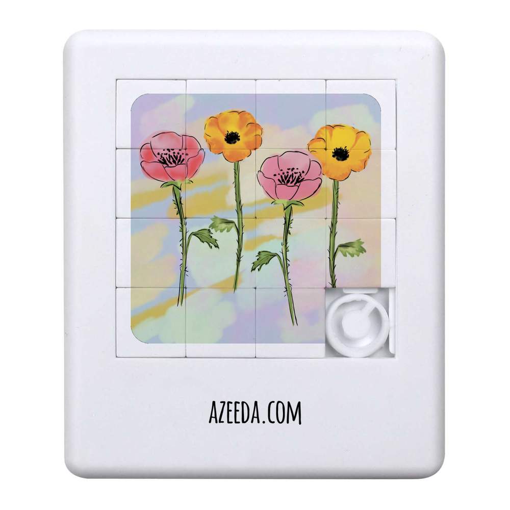 'Colourful Poppies' Sliding Puzzle (PZ00036585)