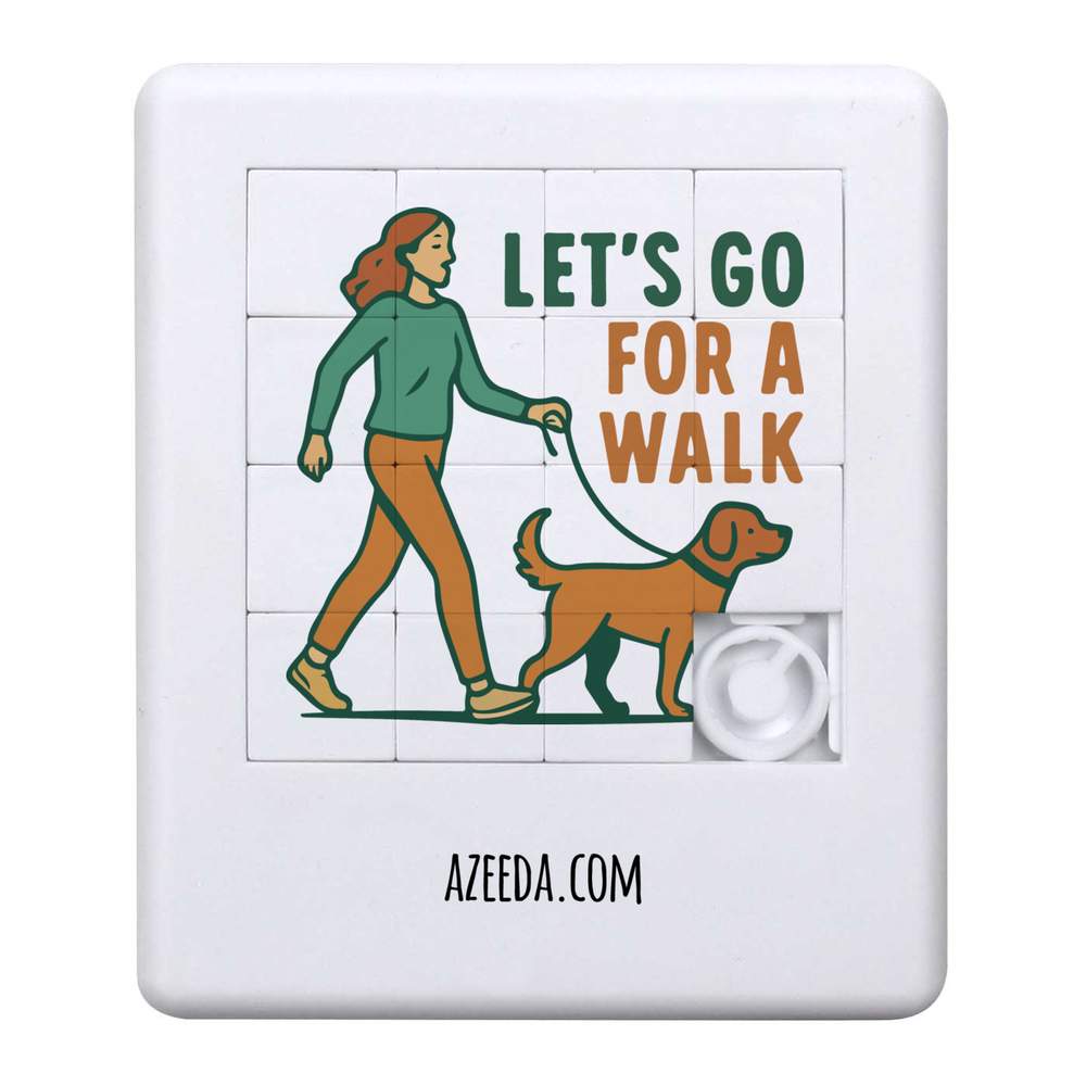 'Lets Go For A Walk Dog' Sliding Puzzle (PZ00038147)