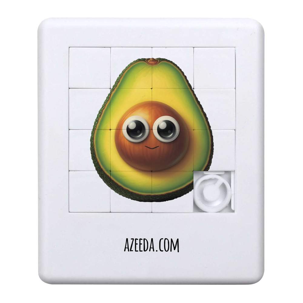 'Funny Avocado Face' Sliding Puzzle (PZ00038925)