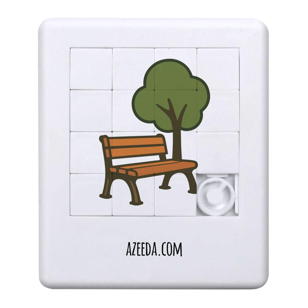 'Peaceful Park Bench and Tree' Sliding Puzzle (PZ00039175)