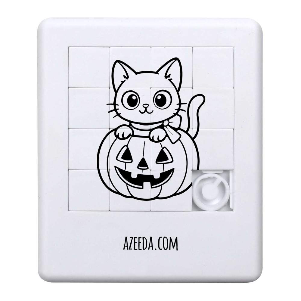'Halloween Pumpkin Kitten' Sliding Puzzle (PZ00039679)