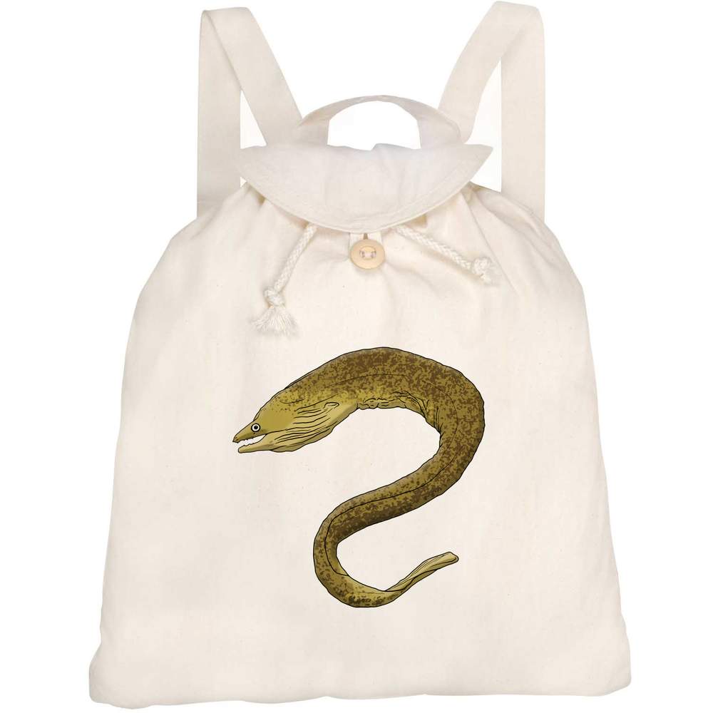 'Moray Eel' Canvas Rucksack / Backpack (RK00017454)
