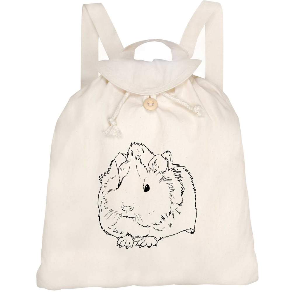 'Guinea Pig Pup' Canvas Rucksack / Backpack (RK00019660)