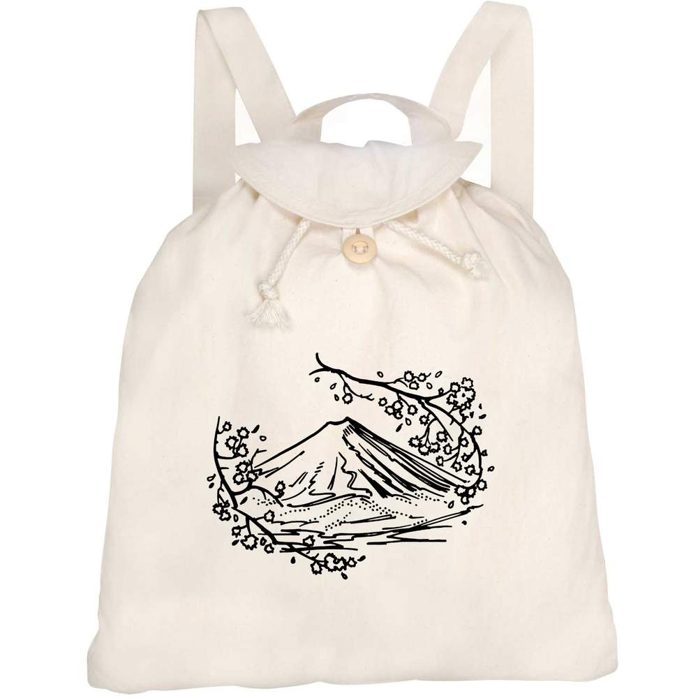 'Mount Fuji' Canvas Rucksack / Backpack (RK00025586)