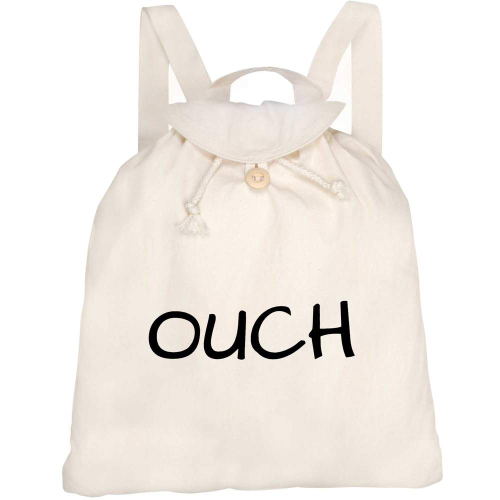 'Ouch' Canvas Rucksack / Backpack (RK00025784)