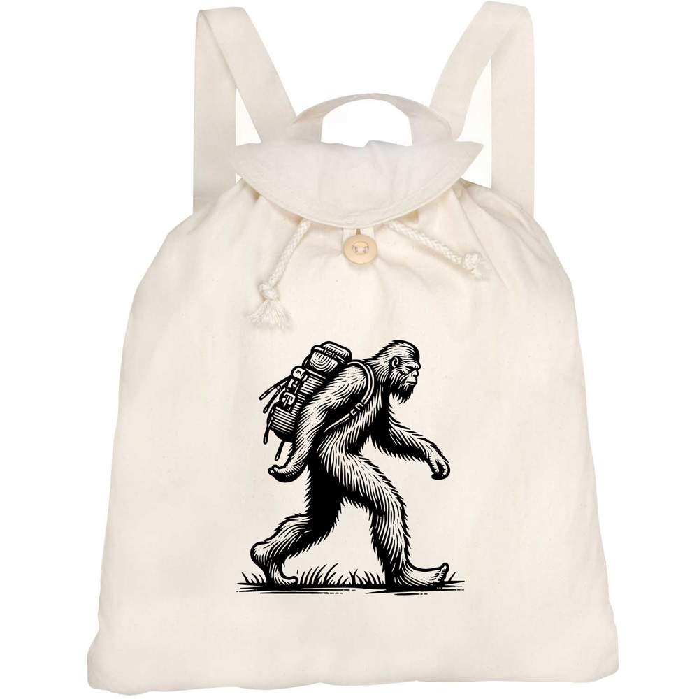 'Bigfoot Hiking' Canvas Rucksack / Backpack (RK00031620)