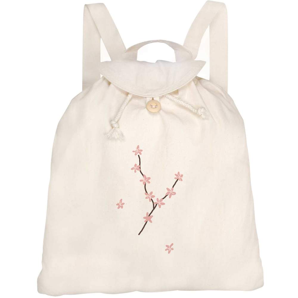 'Spring Tree Blossom' Canvas Rucksack / Backpack (RK00032434)