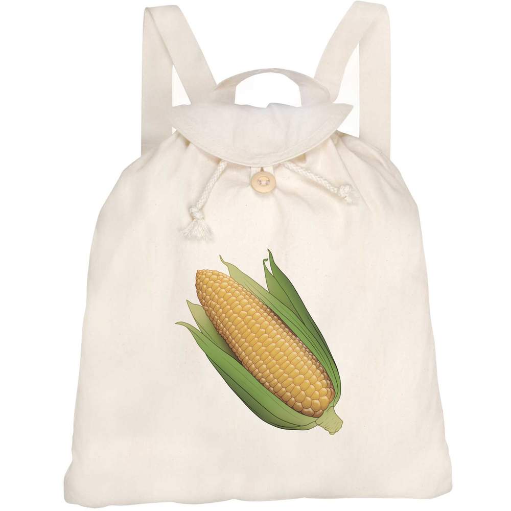 'Corn On The Cob' Canvas Rucksack / Backpack (RK00040033)