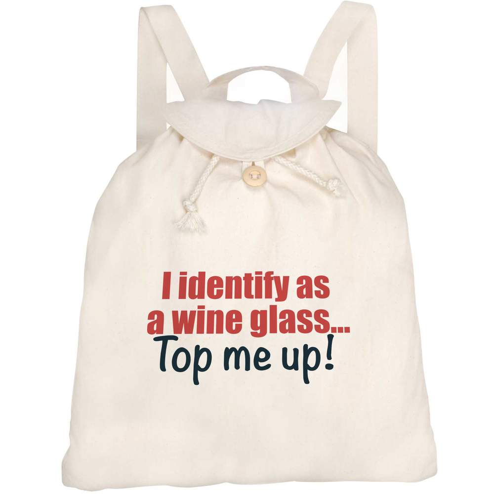 'Wine Identity' Canvas Rucksack / Backpack (RK00042616)