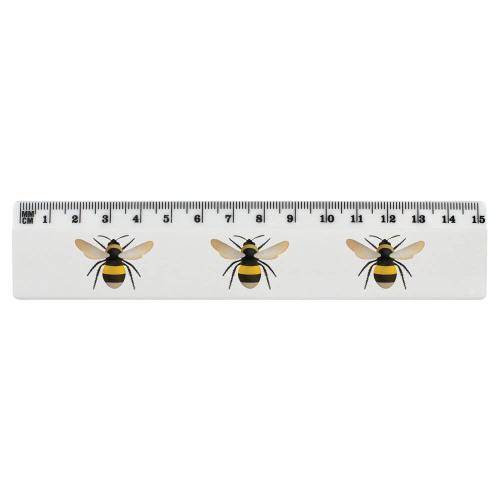 Save The Bees Honey 12 Inch Standard and Metric Plastic Ruler 