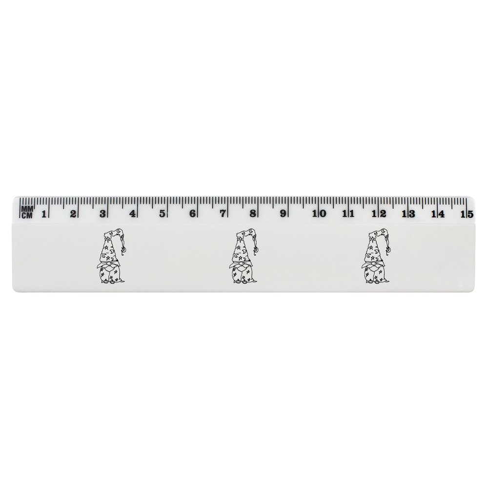 'Wizard Gonk' White Plastic Ruler (RL036890)