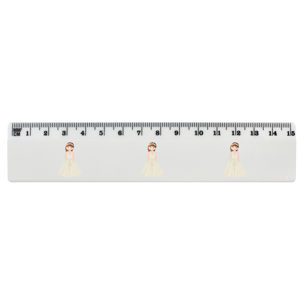 'Bridesmaid' White Plastic Ruler (RL046255)