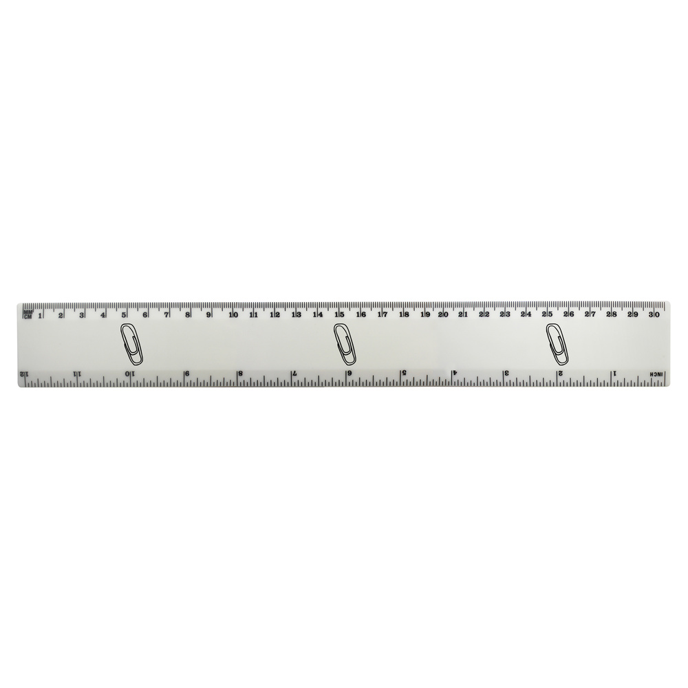 paper clip white plastic ruler rl011777 ebay
