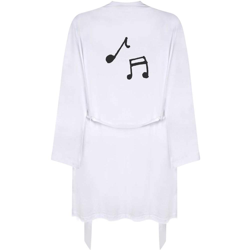 Large 'Music Notes' Adult Dressing Robe / Gown (RO00029679)