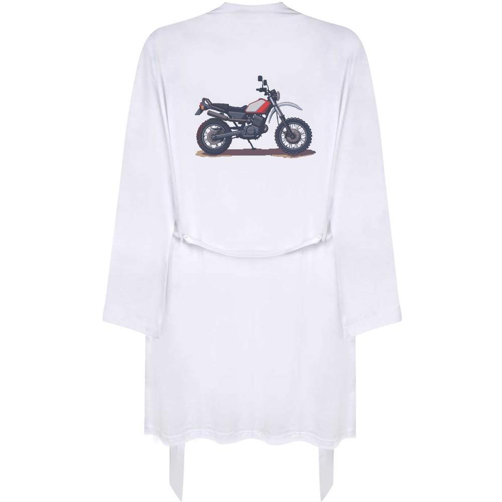 Medium 'Dirt Bike Pixel Art' Adult Dressing Robe / Gown (RO00091758)