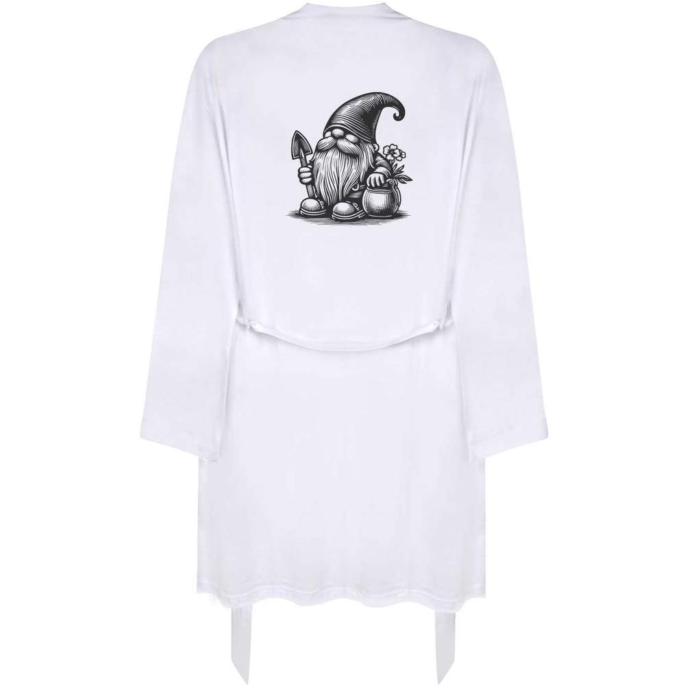 Medium 'Garden Gnome With Trowel' Adult Dressing Robe / Gown (RO00097212)