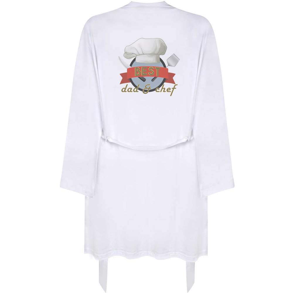 Small 'Best Dad & Chef' Adult Dressing Robe / Gown (RO00104624)