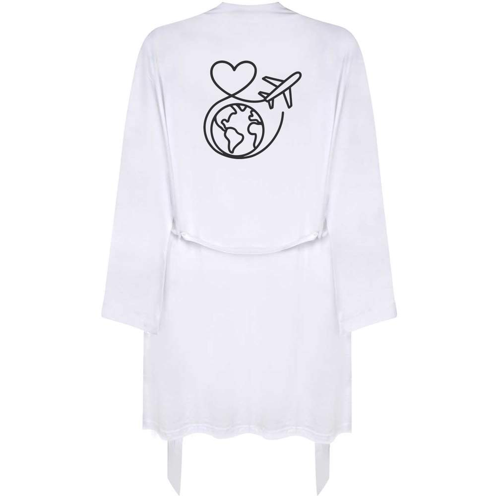 'World Travel Love' Adult Dressing Robe / Gown (RO054477)