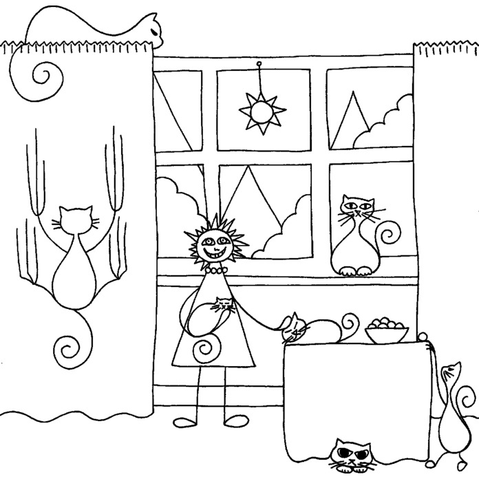 'Cat Lady' Unmounted Rubber Stamp - For Crafting, Scrapbooking and Card Making (RS000432)