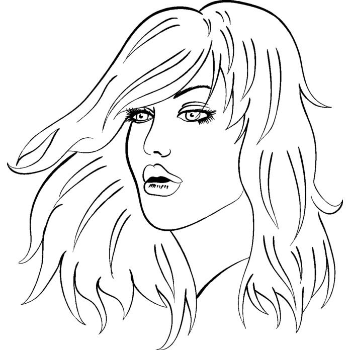 'Lady Portrait' Unmounted Rubber Stamp - Craft Stamp for Scrapbooking, Card Making, Journals and Projects (RS001146)