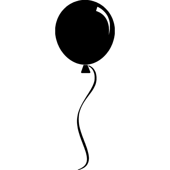 'Round Balloon' Unmounted Rubber Stamp - For Crafting, Scrapbooking and Card Making - Size A7 (RS00003027)