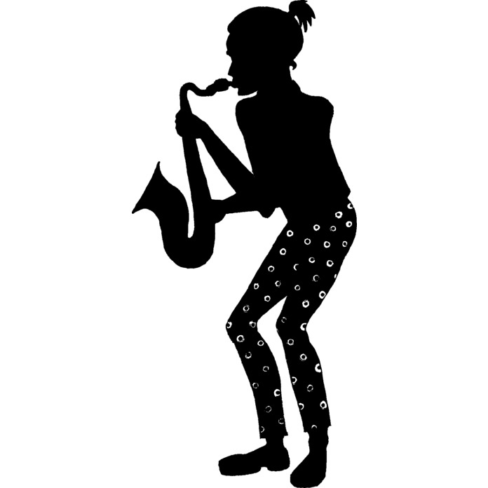 'Jazz Musician' Unmounted Rubber Stamp - For Crafting, Scrapbooking and Card Making (RS008250)