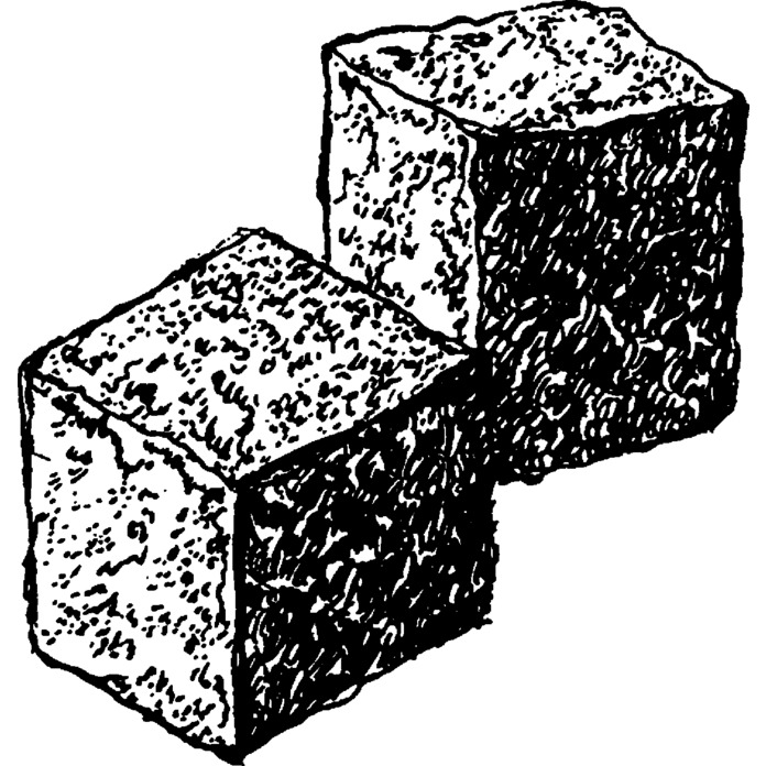 'Sugar Cubes' Unmounted Rubber Stamp - For Crafting, Scrapbooking and Card Making (RS008420)