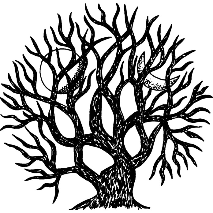 'Winter Tree' Unmounted Rubber Stamp - For Crafting, Scrapbooking and Card Making - Size A7 (RS00005141)